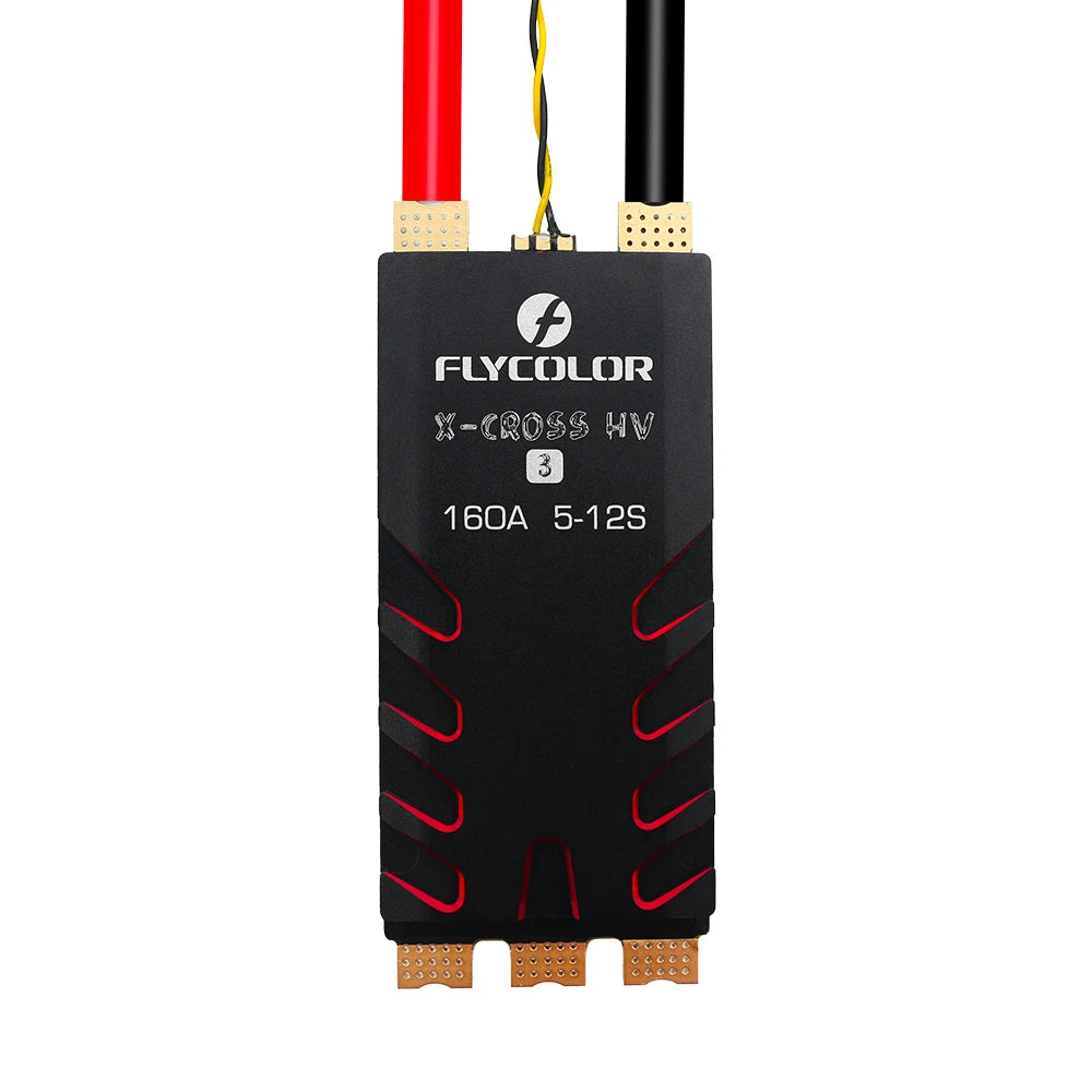 FLYCOLOR X-CROSS HV3 60A/80A/120A/160A ESC 5-12S BLHeli-32 Dshot Proshot 64MHz 32-Bit Speed Controller for RC FPV Racing Drone FLYCOLOR X-CROSS HV3 60A/80A/120A/160A ESC 5-12S BLHeli-32 Dshot Proshot 64MHz 32-Bit Speed Controller for RC FPV Racing Drone